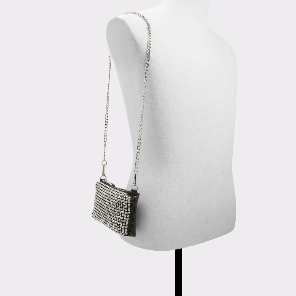 Black / Silver Aldo Precia Crossbody bag | 903416-KMD