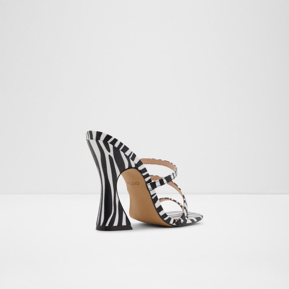 Black / White Aldo Hugar Heeled mule | 734510-LJB