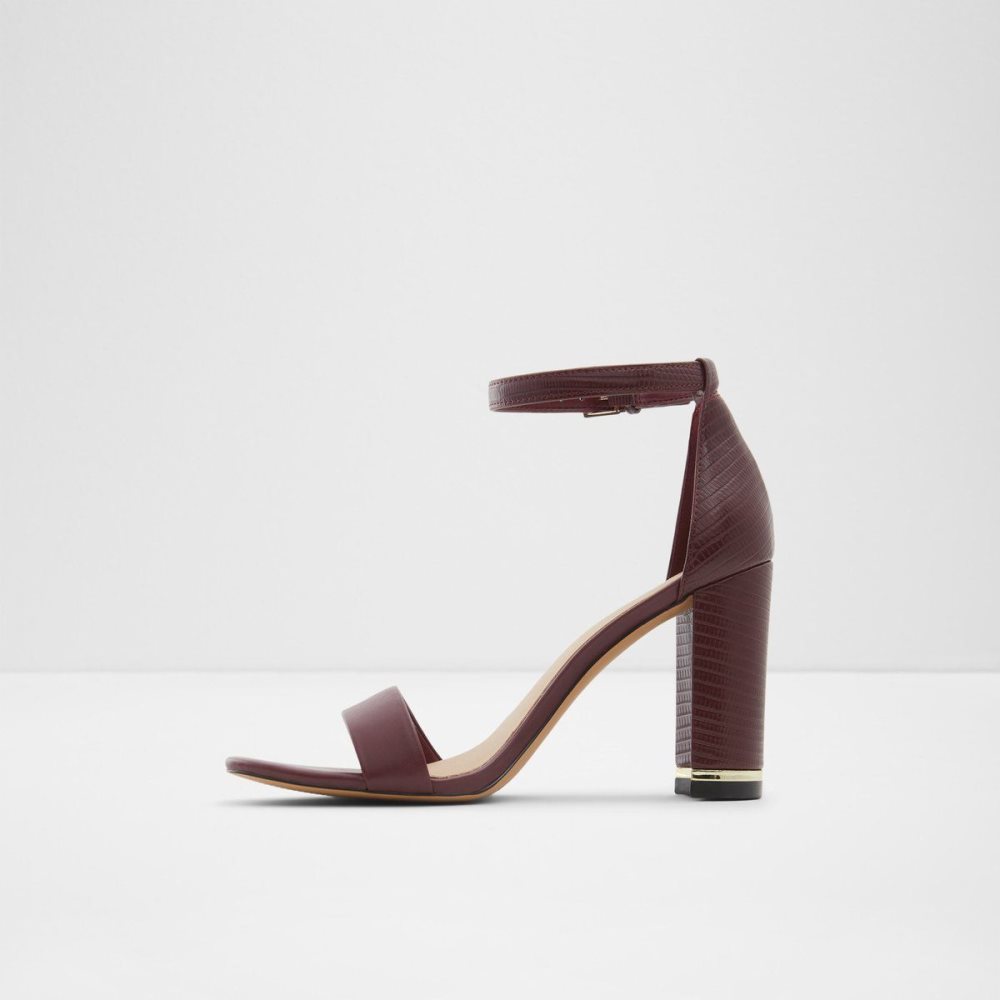 Bordo Aldo Frilajan High heel sandal - Block heel | 062478-MTJ