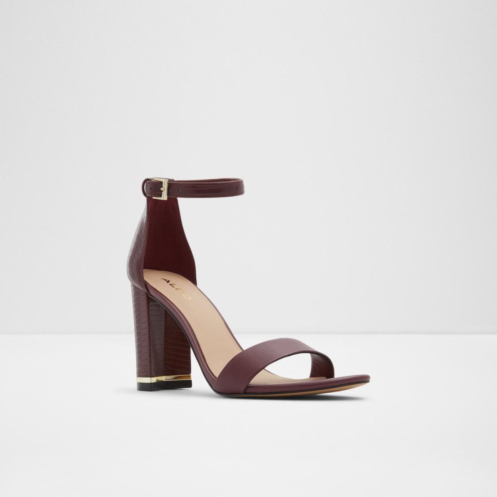 Bordo Aldo Frilajan High heel sandal - Block heel | 062478-MTJ