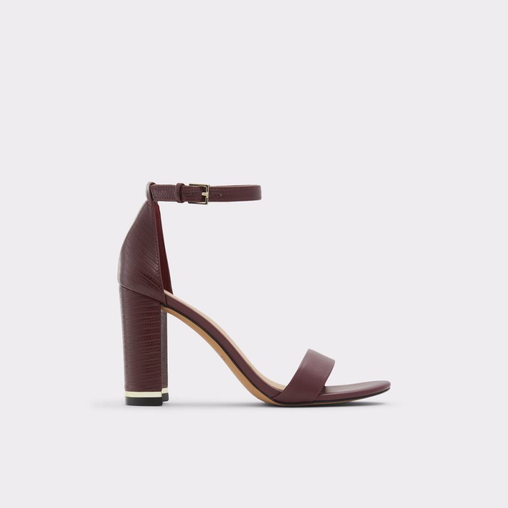 Bordo Aldo Frilajan High heel sandal - Block heel | 062478-MTJ