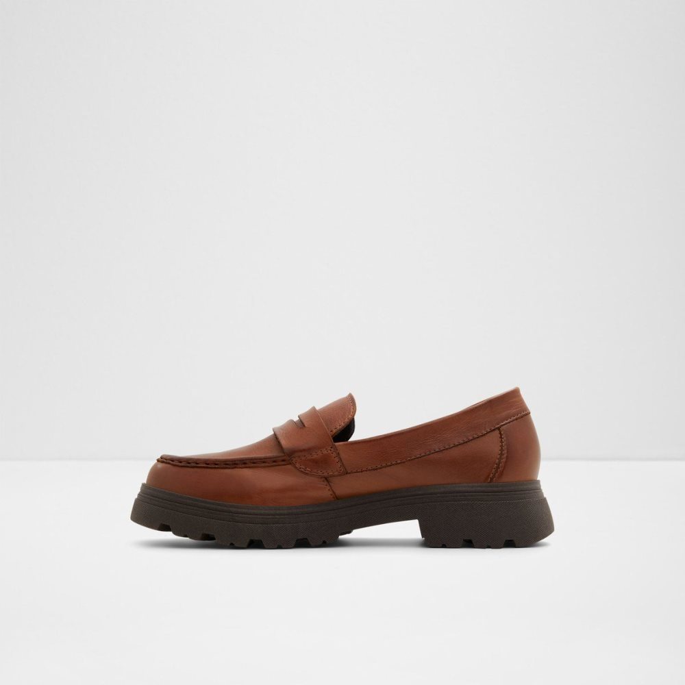 Brown Aldo Biglect Loafer - Lug sole | 627439-SGT