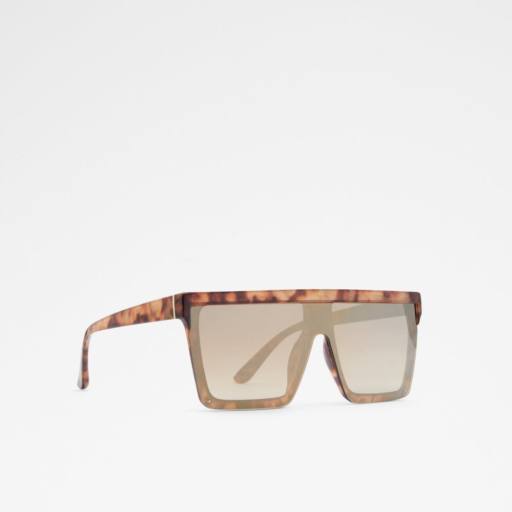 Brown Aldo Brightside Shield sunglasses | 328945-XGO