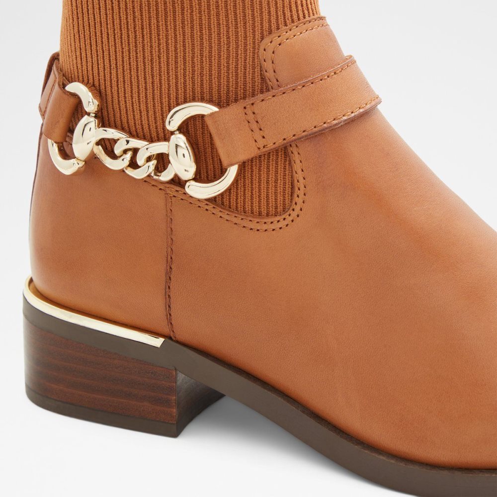 Brown Aldo Franina Chelsea boot | 105836-YMQ