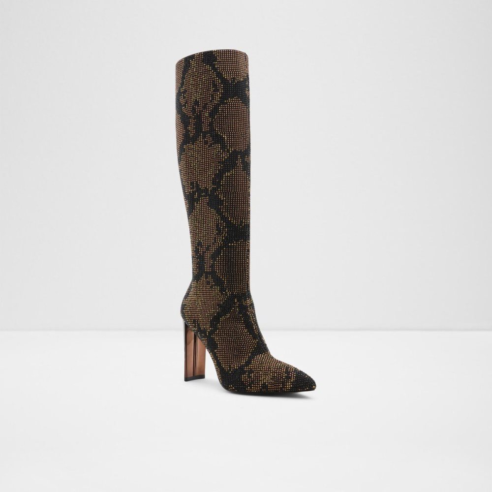 Brown Aldo Gwenith Knee-high boot - Block heel | 401578-RJD