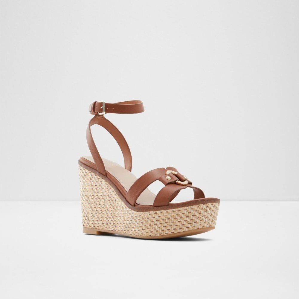 Brown Aldo Onan Wedge sandal - Wedge heel | 435972-HXM