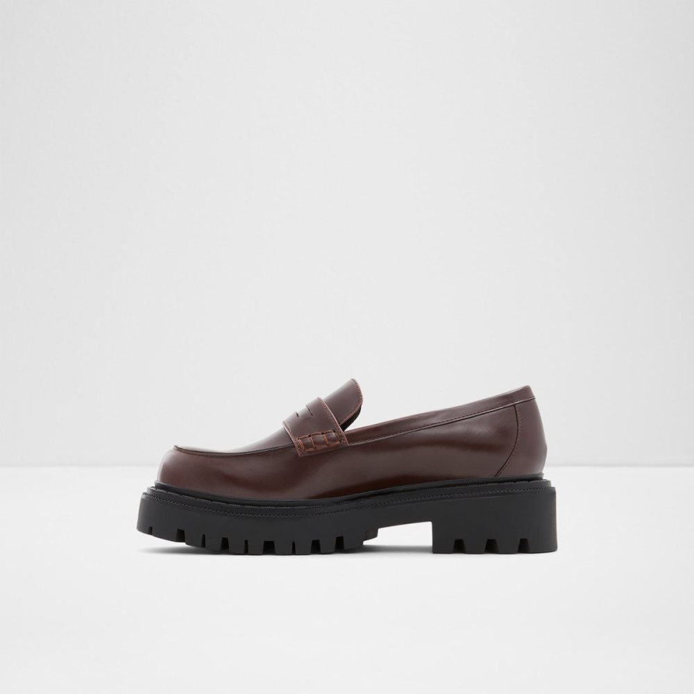 Dark Brown Aldo Bigstrut Loafer - Lug sole | 548230-HEN