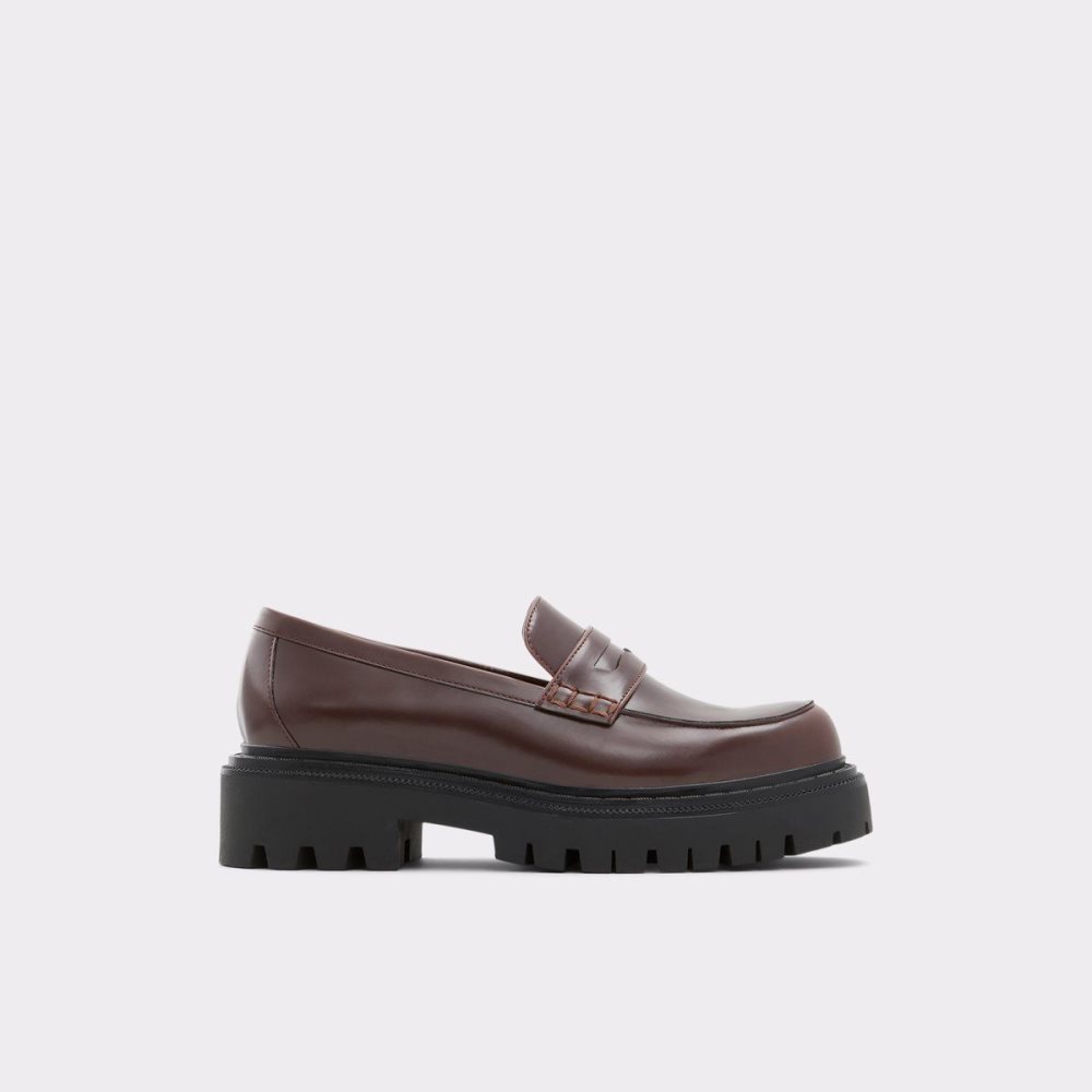 Dark Brown Aldo Bigstrut Loafer - Lug sole | 548230-HEN