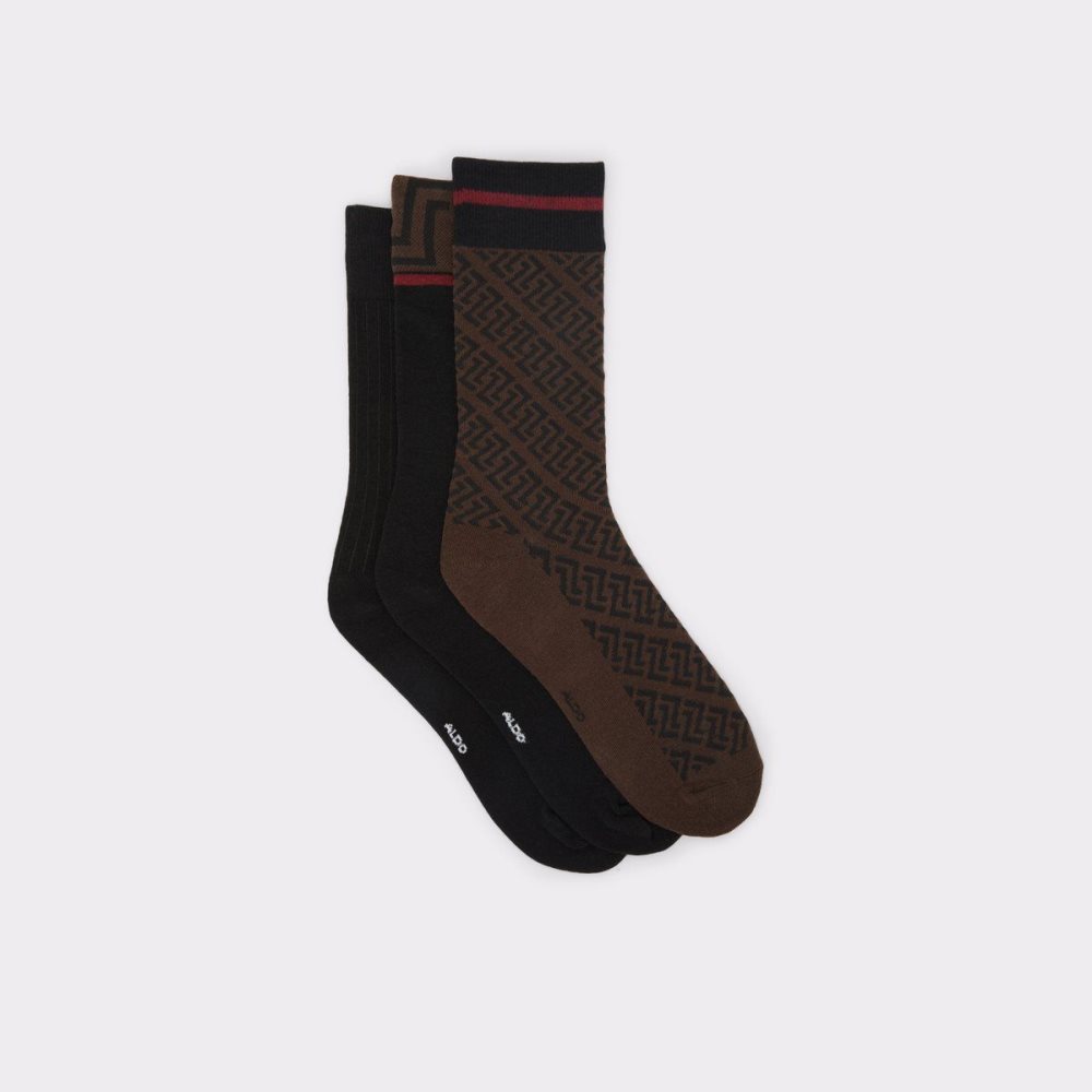 Dark Brown Aldo Lebaillif Socks | 587194-MIS