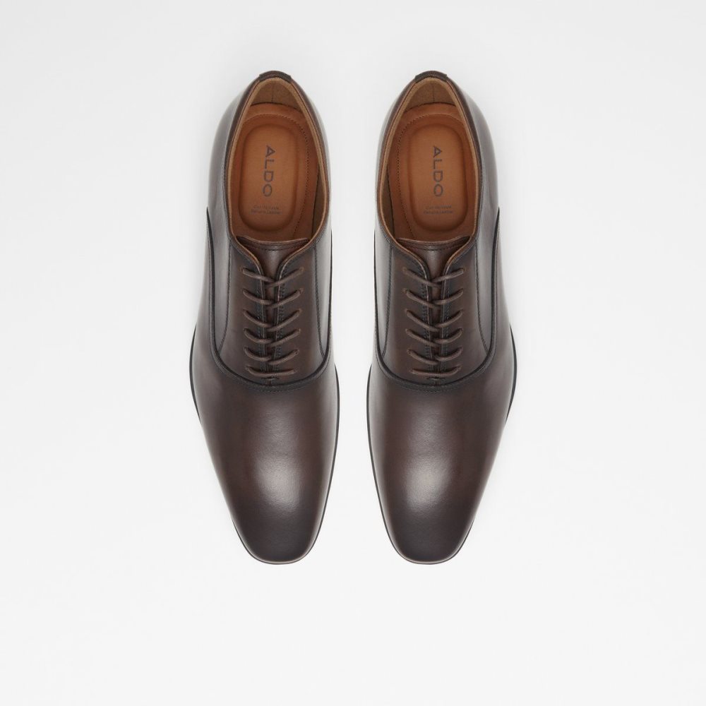 Dark Brown Aldo Nathon Oxford shoe | 690752-MHE