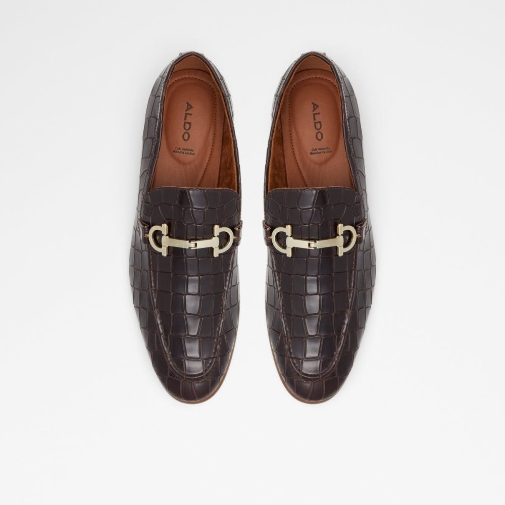 Dark Brown Aldo Olathienflex Loafer | 285461-KWA