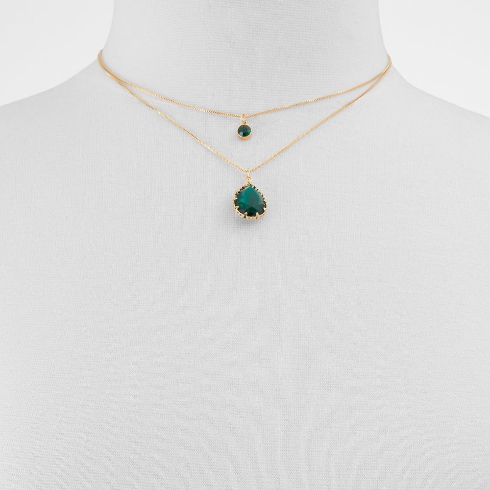 Dark Green Aldo Beauceronee Necklace | 365491-XQC