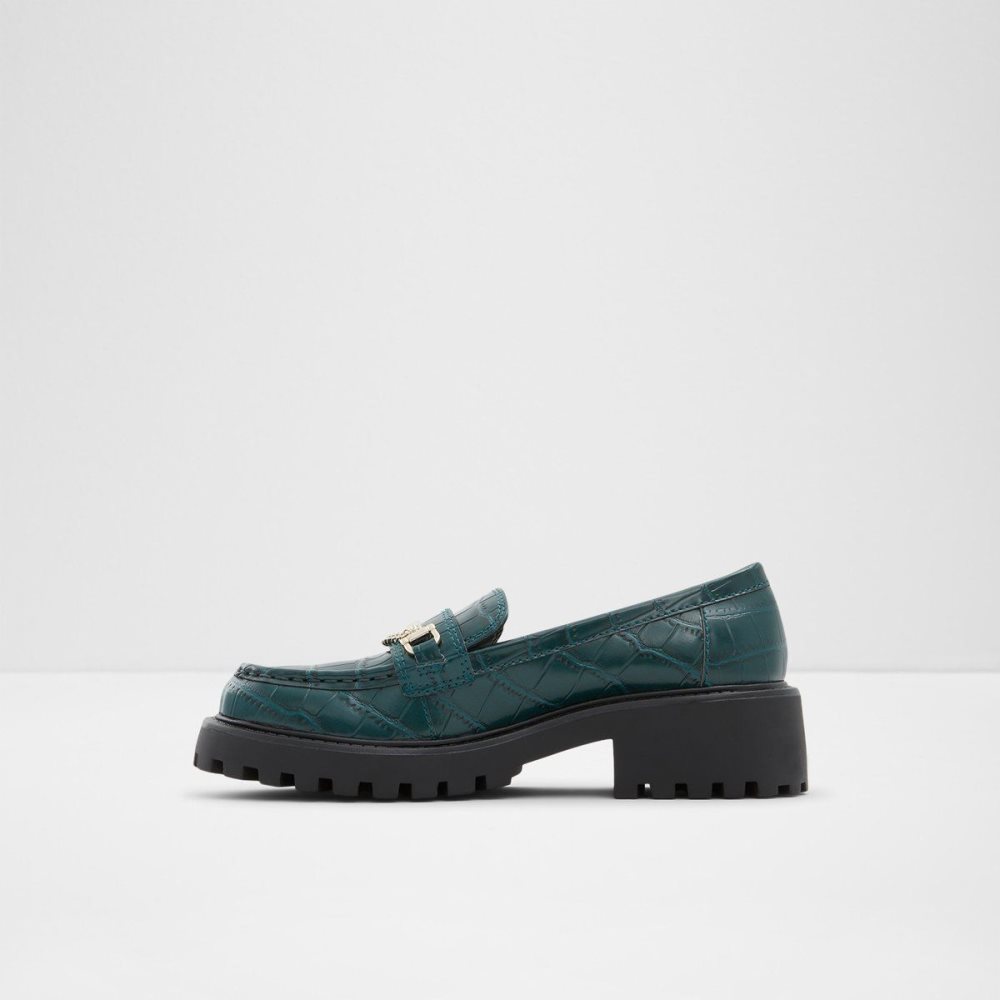 Dark Green Aldo Bigstep Loafer - Lug sole | 261987-CXV