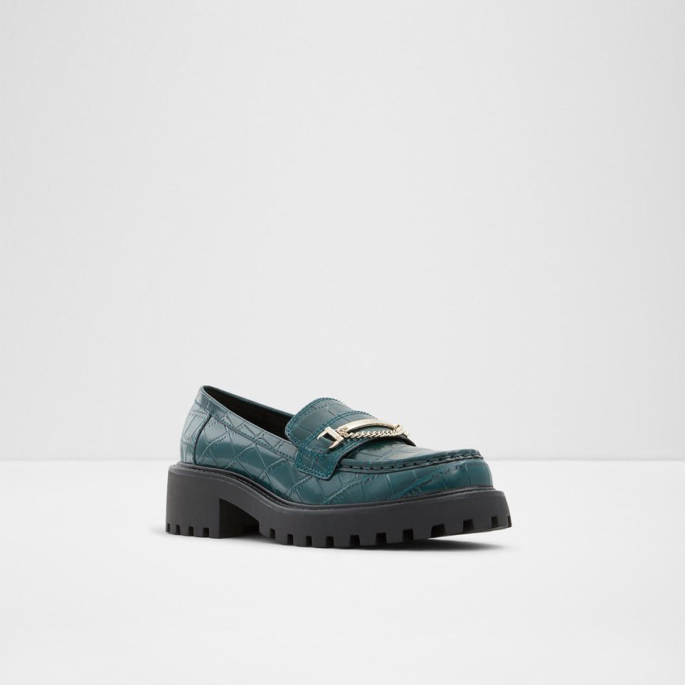 Dark Green Aldo Bigstep Loafer - Lug sole | 261987-CXV