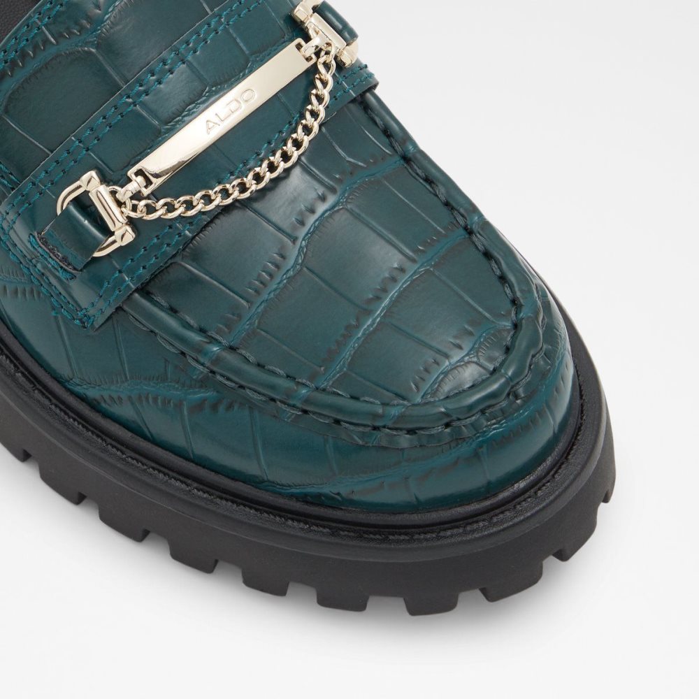 Dark Green Aldo Bigstep Loafer - Lug sole | 261987-CXV