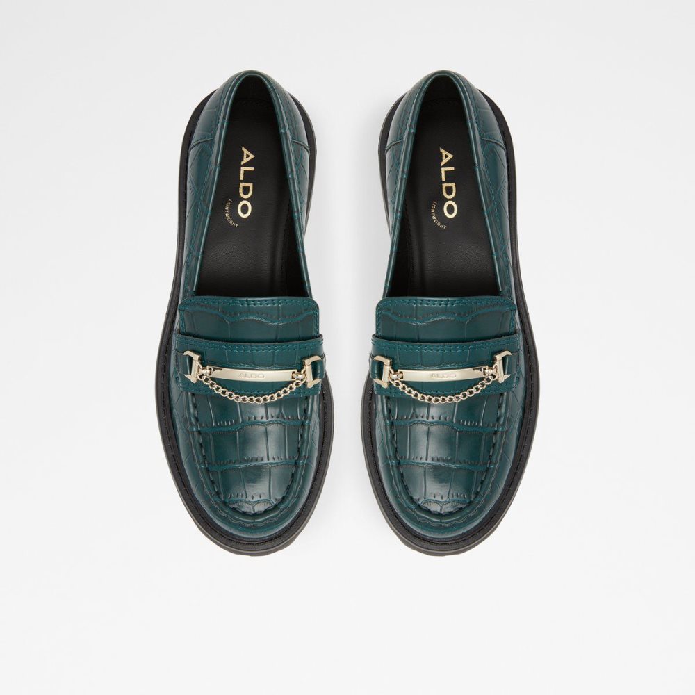 Dark Green Aldo Bigstep Loafer - Lug sole | 261987-CXV