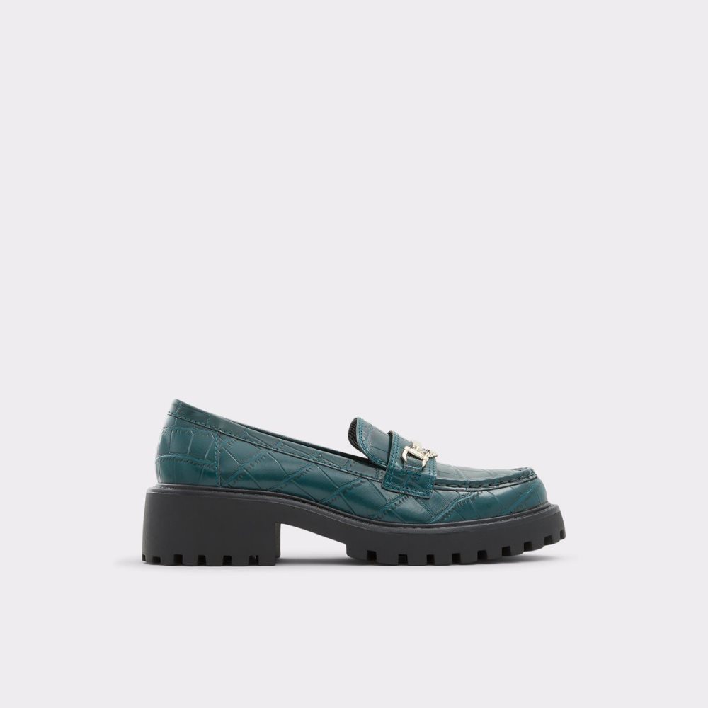 Dark Green Aldo Bigstep Loafer - Lug sole | 261987-CXV