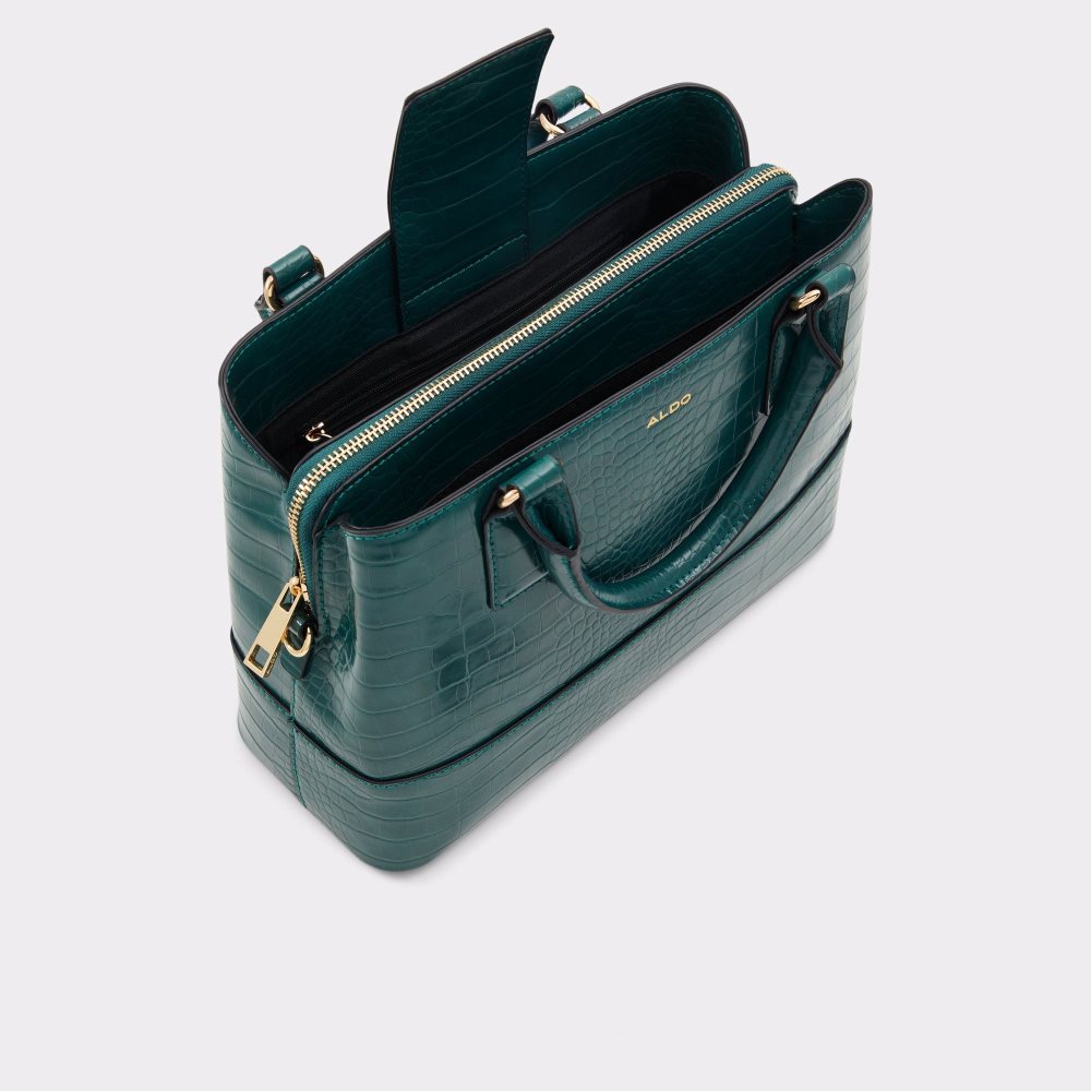 Dark Green Aldo Limiaa Satchel tote bag | 634081-VHC