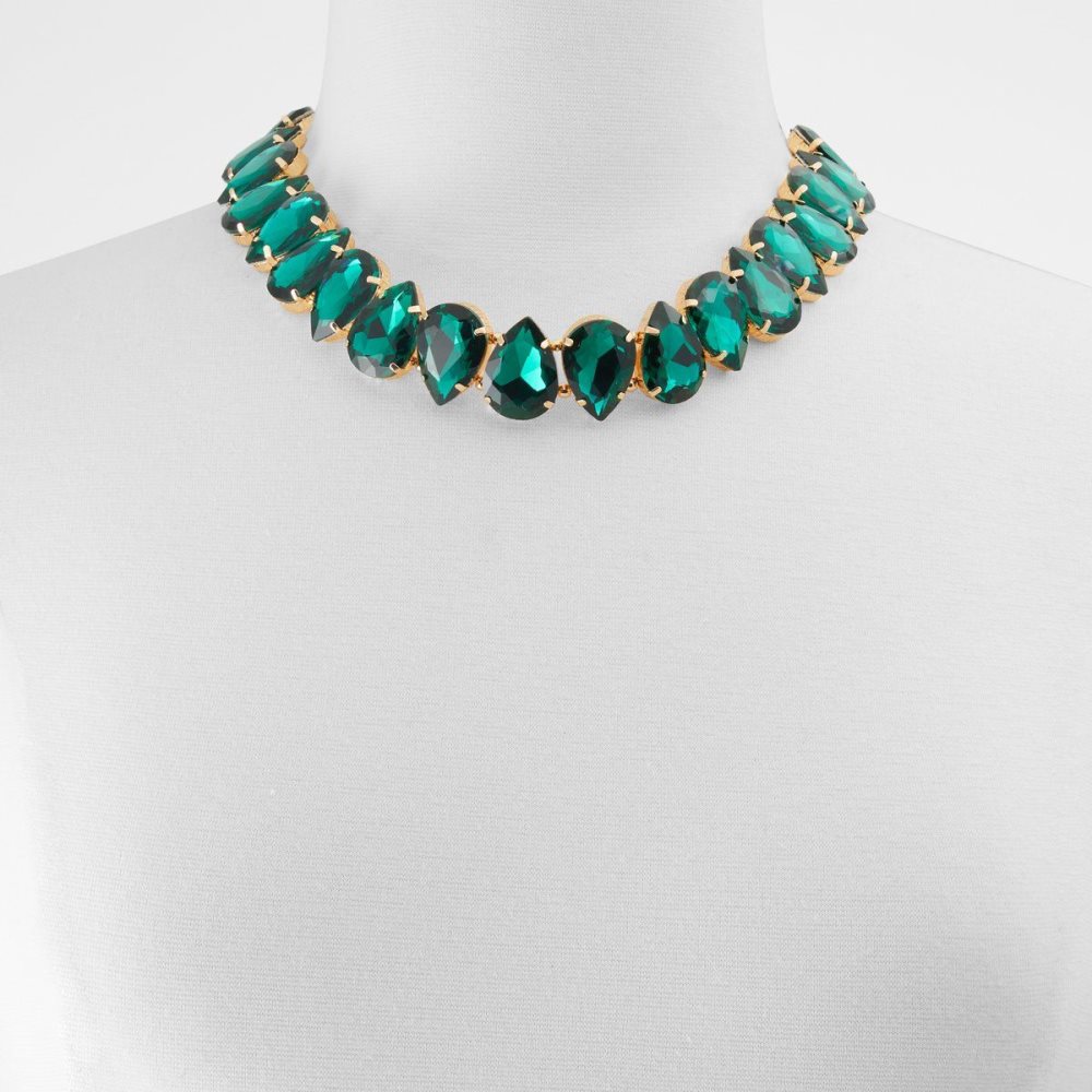 Dark Green Aldo Queenjewel Necklace | 243798-HAQ