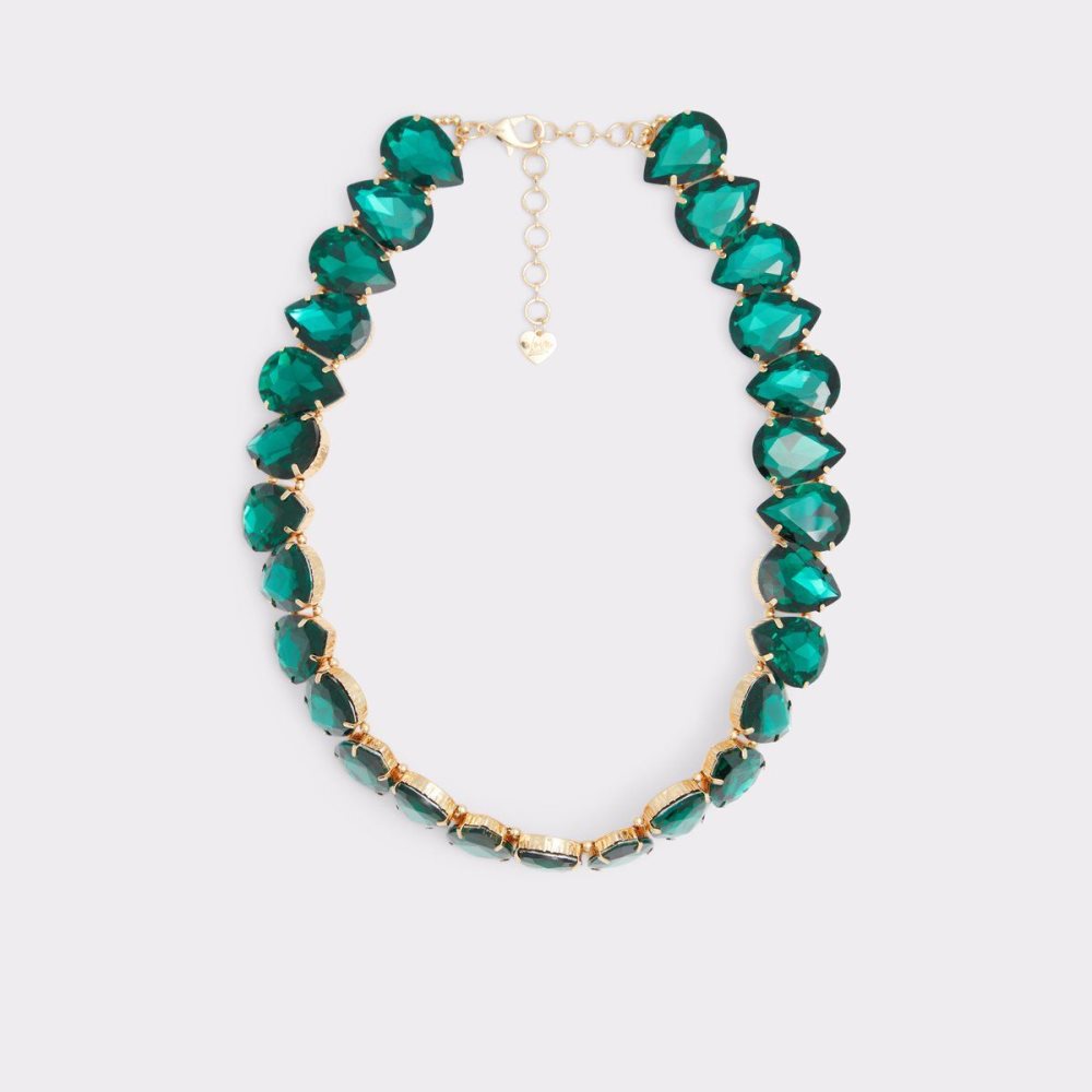 Dark Green Aldo Queenjewel Necklace | 243798-HAQ