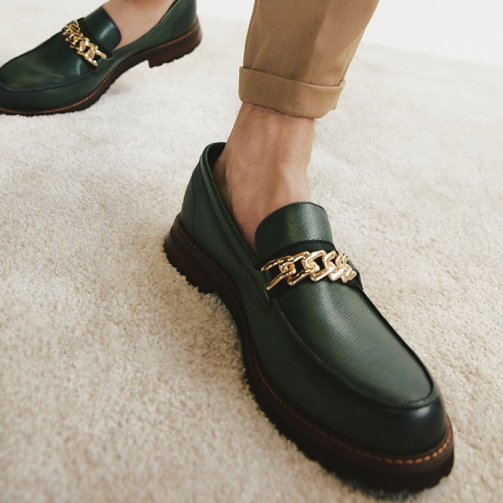 Dark Green Aldo Weaver Loafer | 875213-EGF