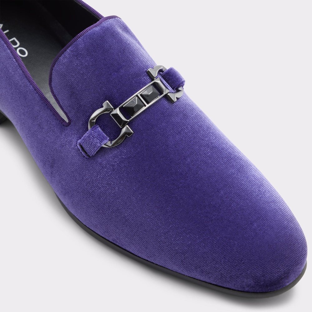 Dark Purple Aldo Bowtie Loafer | 084732-EUL