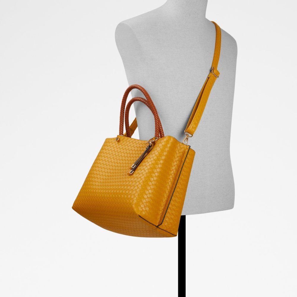 Dark Yellow Aldo Crirathaax Tote bag | 058923-VBI