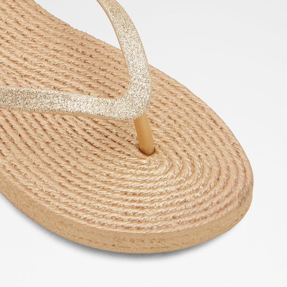 Gold Aldo Aloomba Flat sandal | 590136-EUG