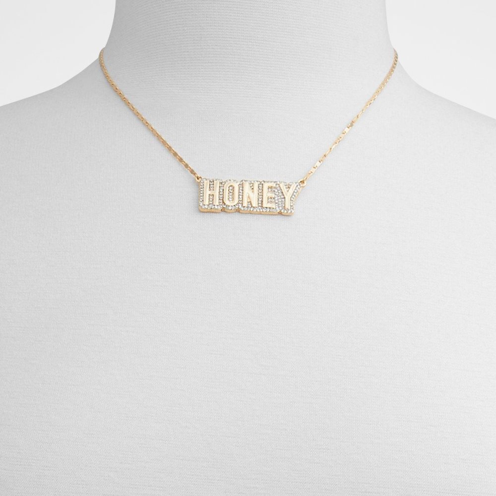 Gold Aldo Honeyy Necklace | 957146-SDQ