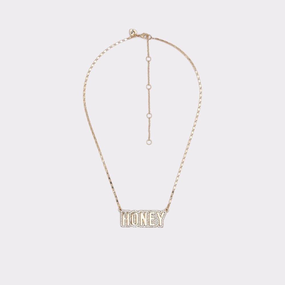 Gold Aldo Honeyy Necklace | 957146-SDQ