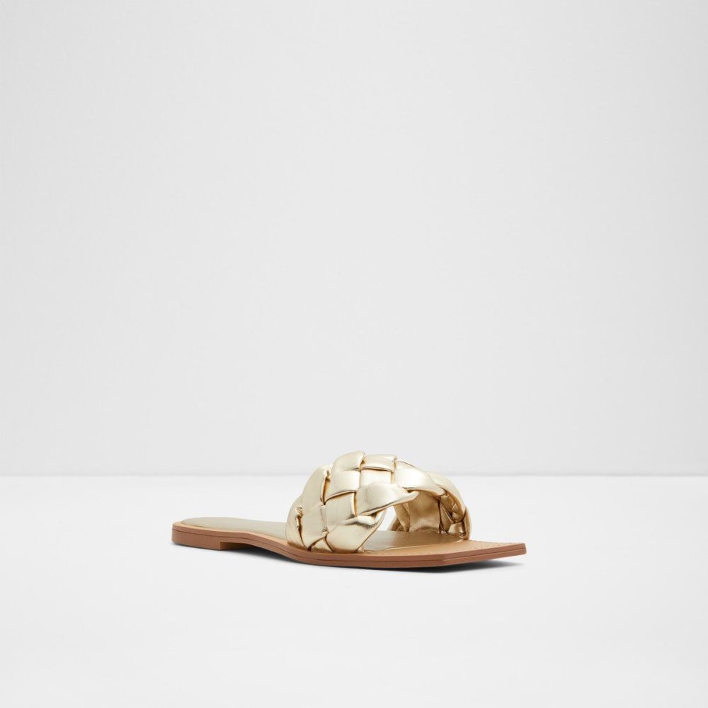 Gold Aldo Poets Slide sandal | 825739-SJP