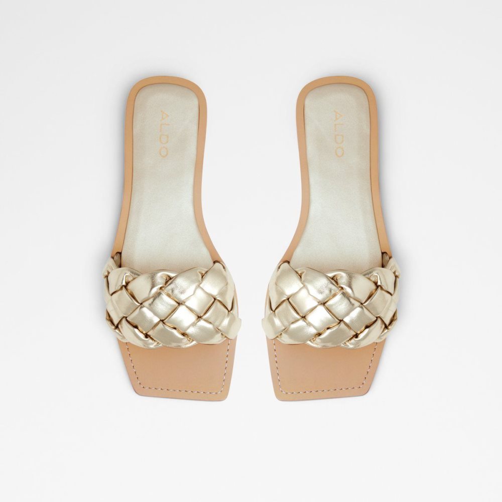 Gold Aldo Poets Slide sandal | 825739-SJP