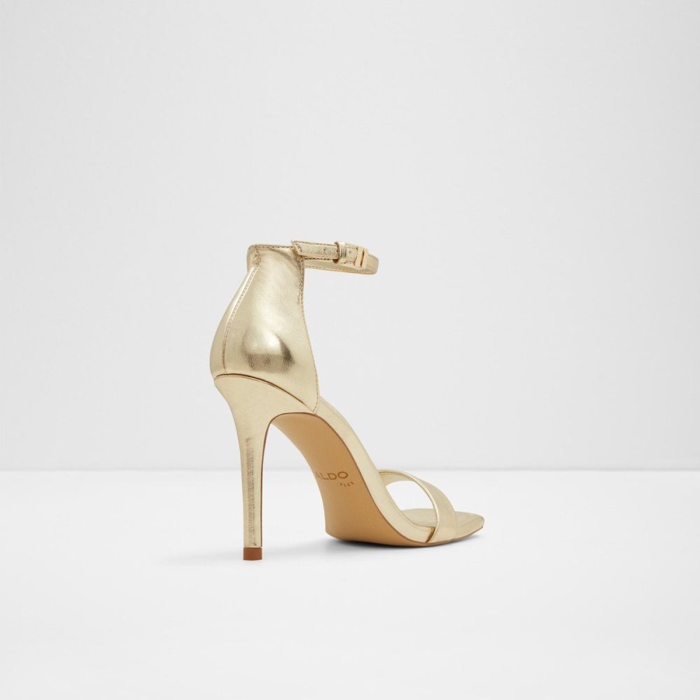 Gold Aldo Renza Ankle strap heeled sandal - Stiletto heel | 325708-OCY