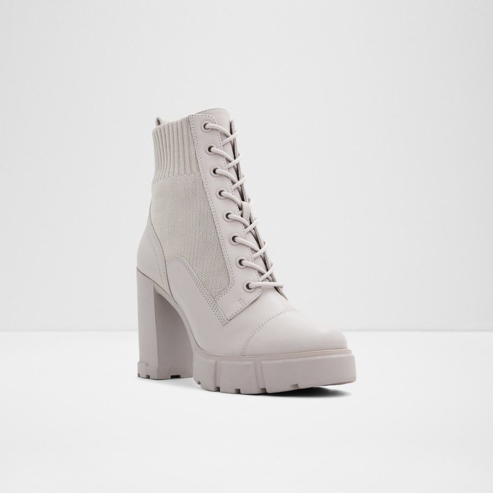 Grey Aldo Rebel Combat boots - Lug sole | 504981-YEG