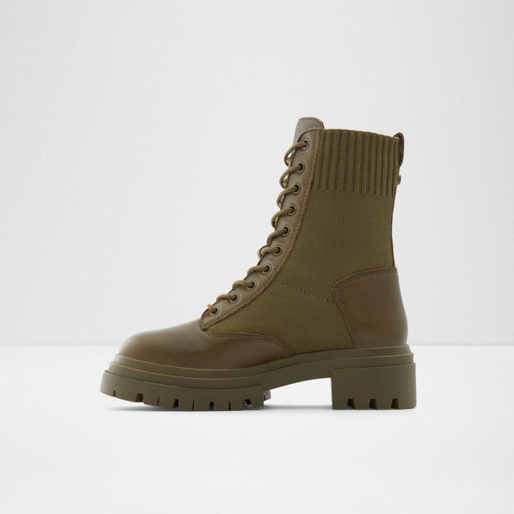 Khaki Aldo Reflow-w Combat ankle boot - Lug sole | 246817-RPF