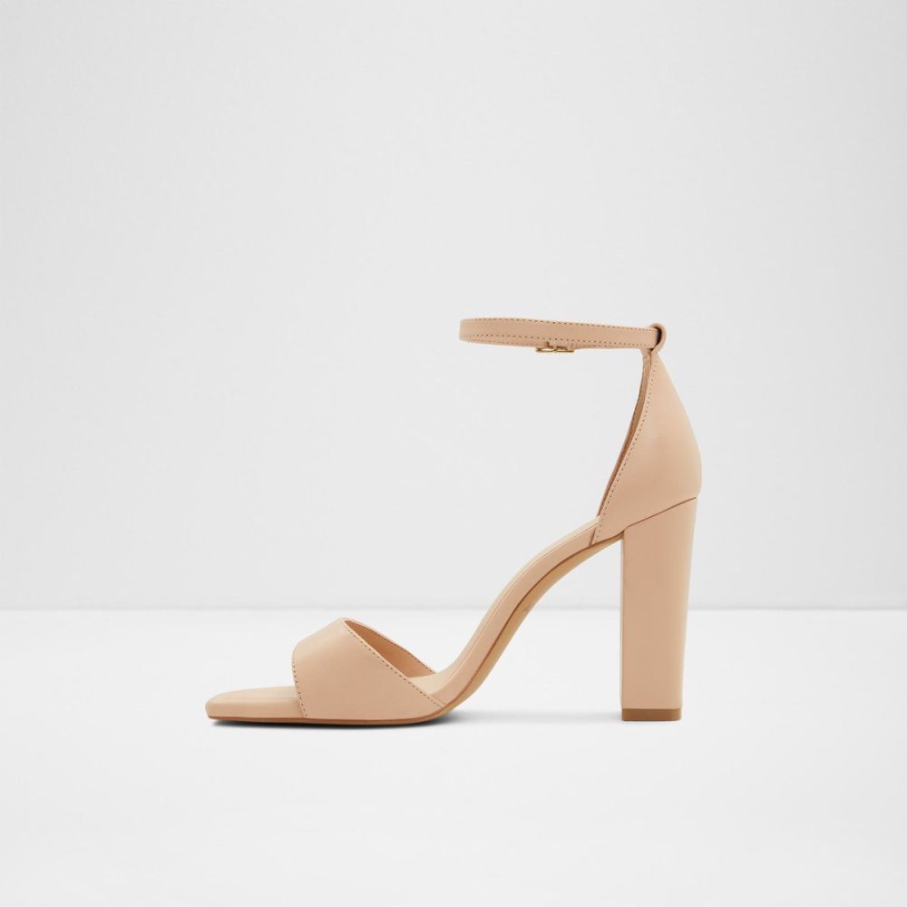 Light Beige Aldo Enaegyn Ankle strap heeled sandal - Cup sole | 695124-MOY