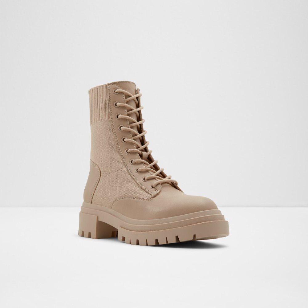 Light Beige Aldo Reflow Combat boots - Lug sole | 863140-INO