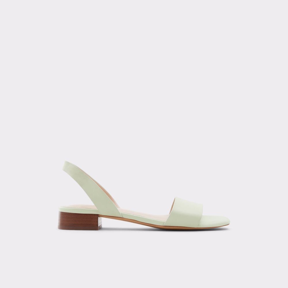 Light Green Aldo Doredda Sling back flat sandal - Block heel | 468103-CZL