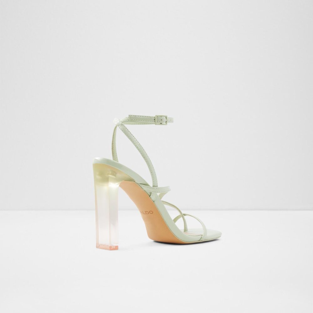 Light Green Aldo Hainiel Strappy heeled sandal - Cup sole | 384796-KEL