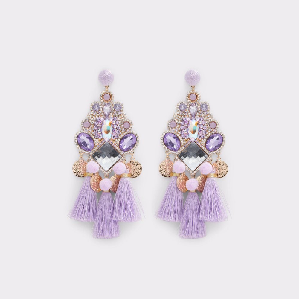 Light Purple Aldo Escanaba Chandelier earrings | 169347-AYE