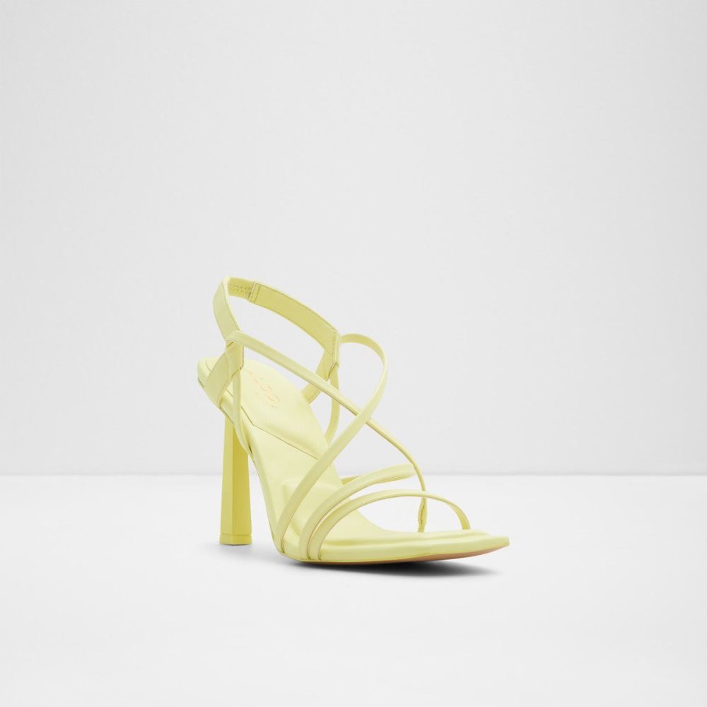 Light Yellow Aldo Amilia Strappy heeled sandal | 065943-MGI