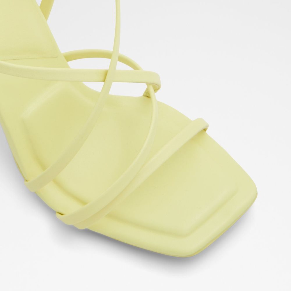 Light Yellow Aldo Amilia Strappy heeled sandal | 065943-MGI