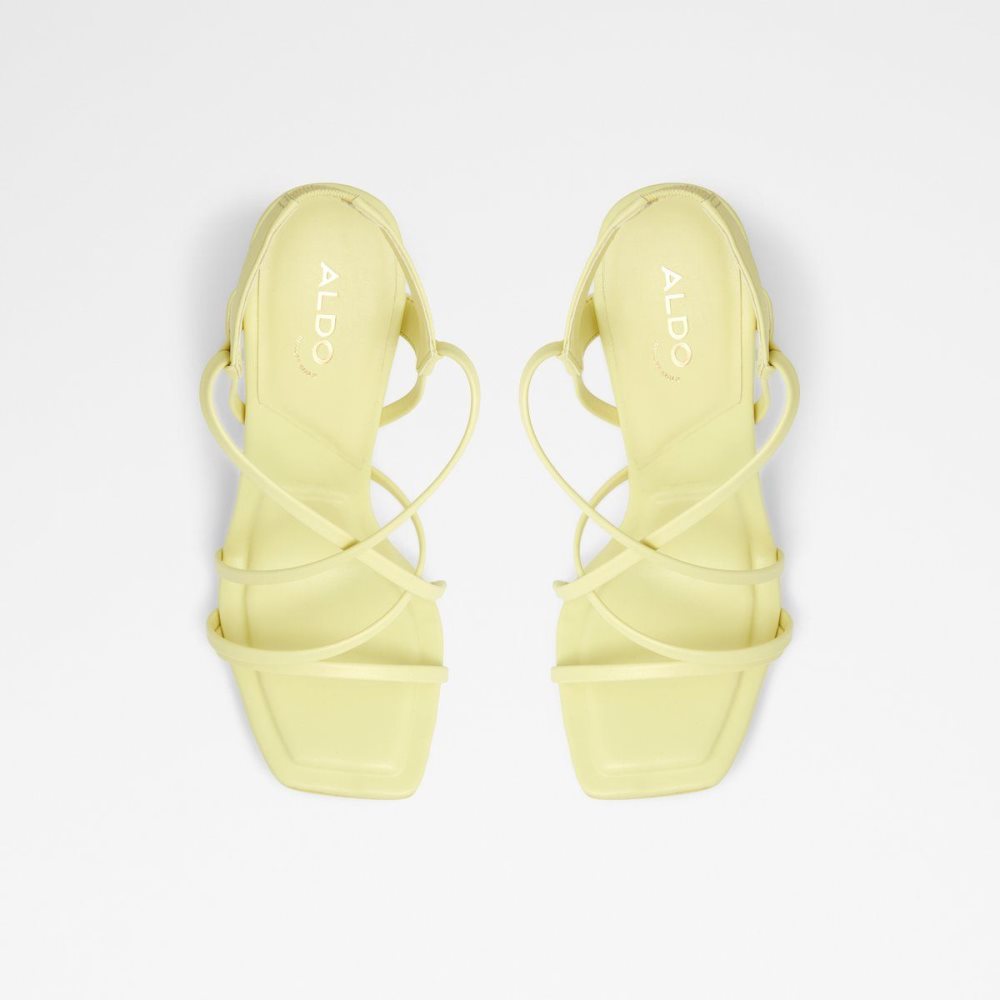 Light Yellow Aldo Amilia Strappy heeled sandal | 065943-MGI