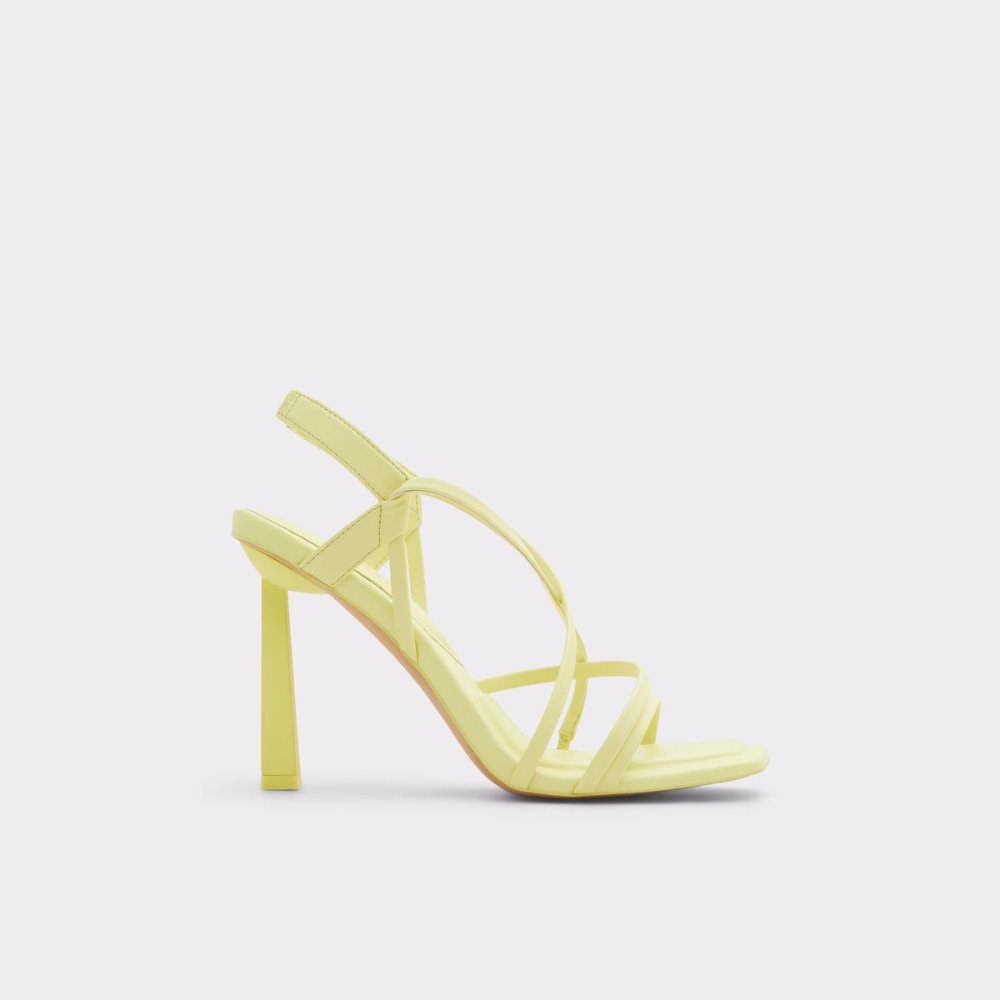 Light Yellow Aldo Amilia Strappy heeled sandal | 065943-MGI