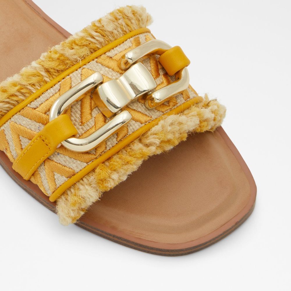 Orange Aldo Fringie Slide sandal | 124586-QHE