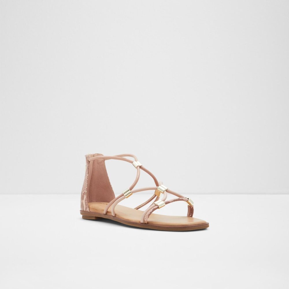 Pink Aldo Oceriwenflex Strappy flat sandal | 309268-HXG