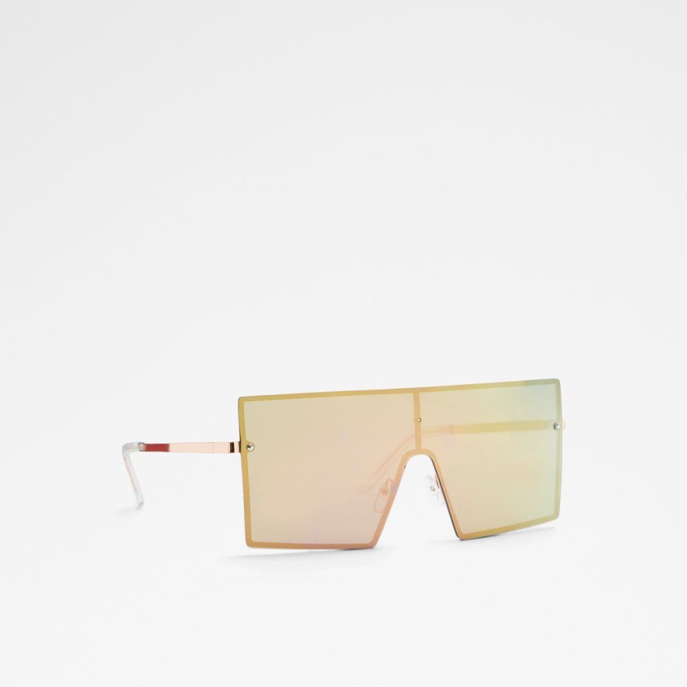 Rose Gold Aldo Dwawen Shield sunglasses | 912734-FXB