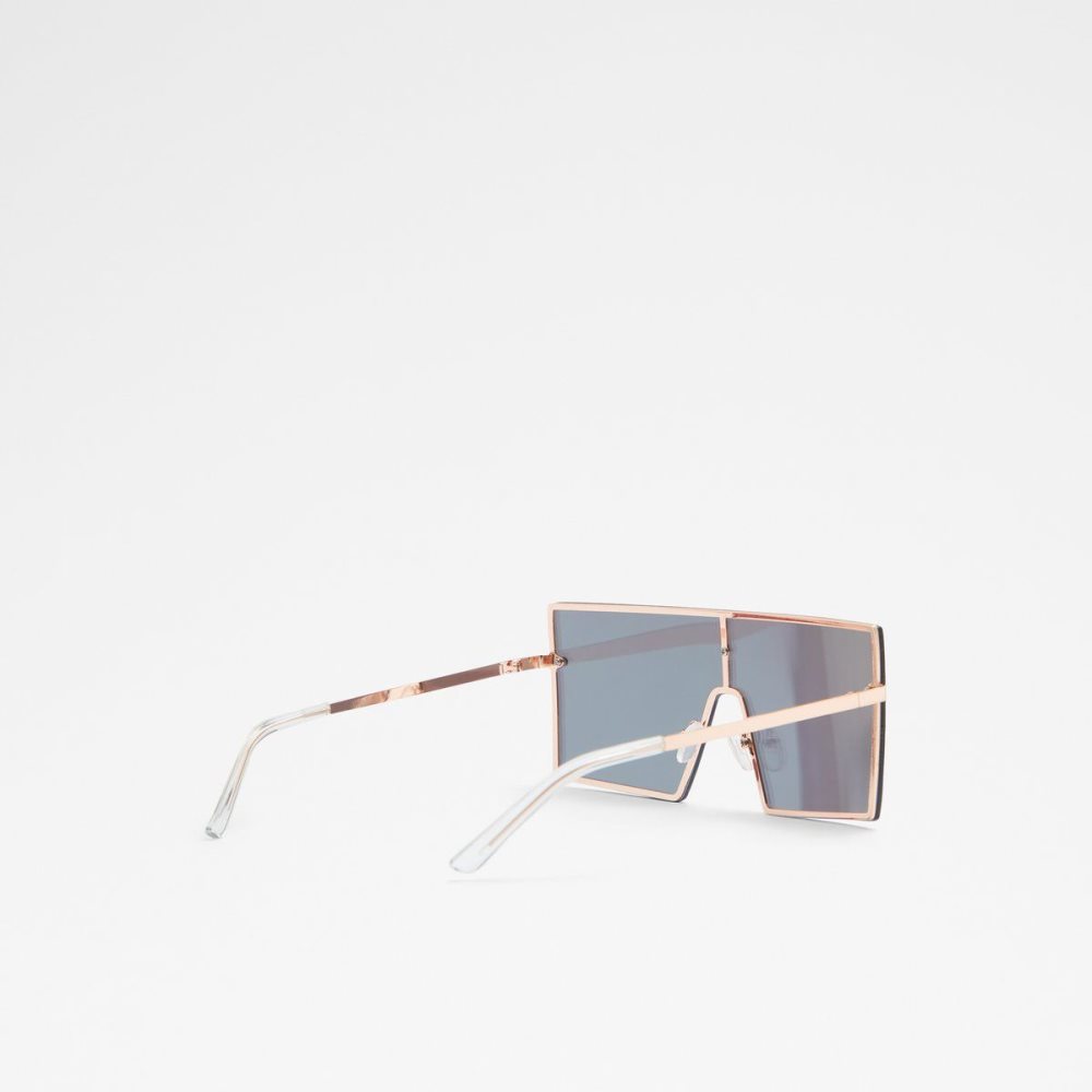 Rose Gold Aldo Dwawen Shield sunglasses | 912734-FXB