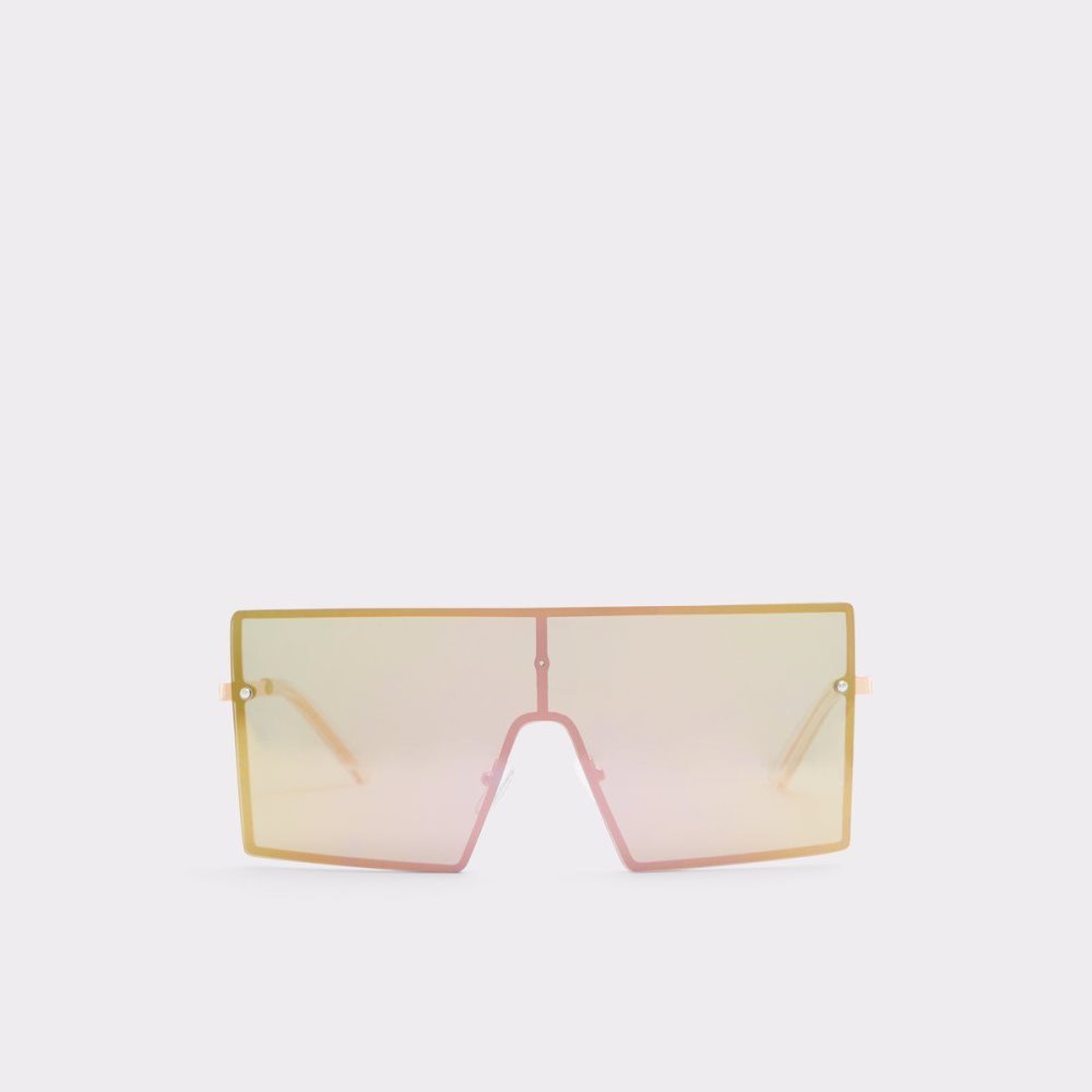 Rose Gold Aldo Dwawen Shield sunglasses | 912734-FXB