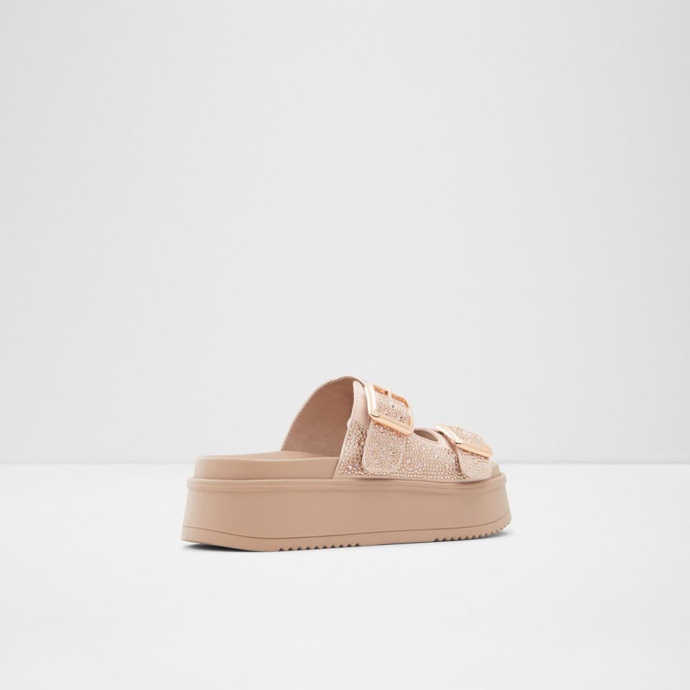 Rose Gold Aldo Jika Slide sandal - Flatform | 578064-ZSQ